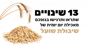 יתרונותיה הבריאותיים של שיבולת שועל