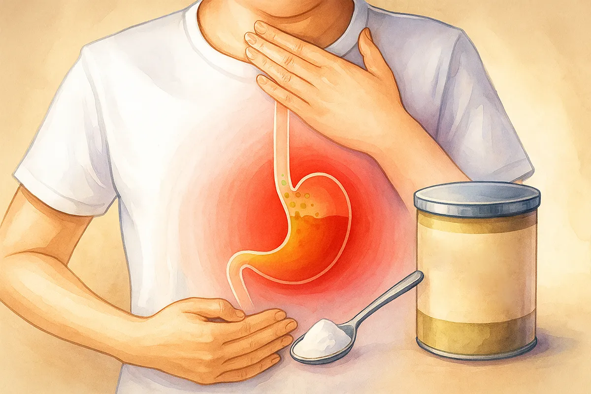 כיצד להשתמש באבקת סודה לשתייה לטיפול ולמניעת צרבת