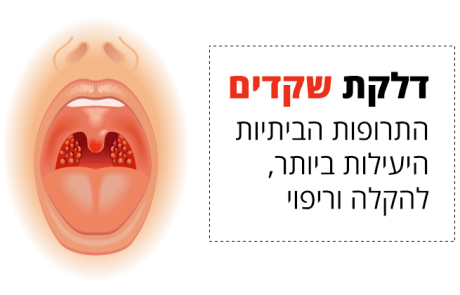 דלקת שקדים, התרופות הביתיות היעילות ביותר להקלה וריפוי
