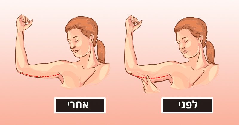 10 דרכים טבעיות להדק את העור הרפוי בזרועות