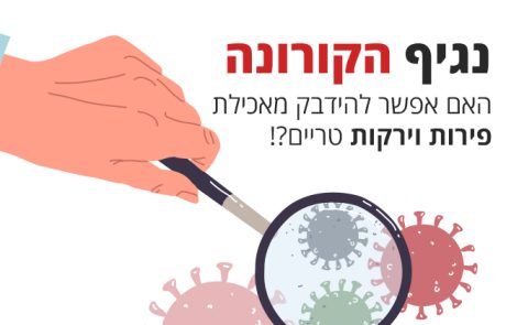 קורונה וירוס, האם הוא יכול לעבור דרך ירקות ופירות טריים?